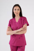 Medyczna bluza damska Medi - kolor rubin