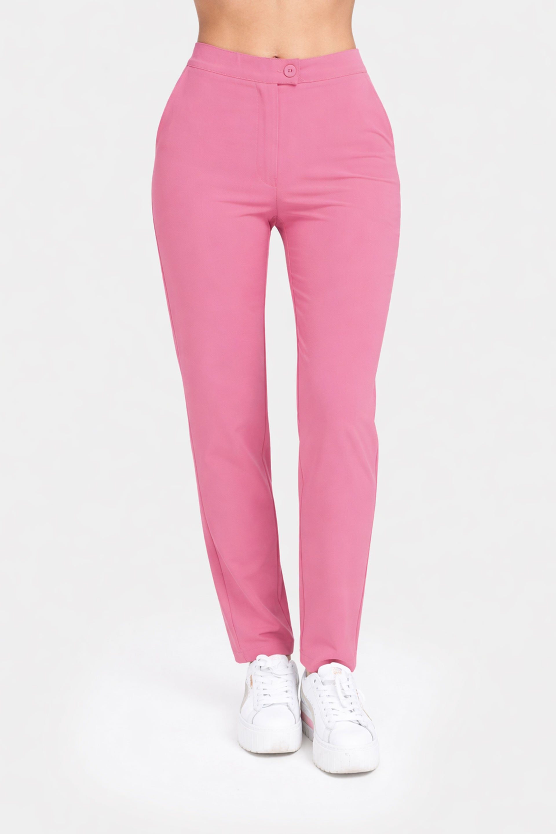 Damskie spodnie Mira Soft - kolor ash pink