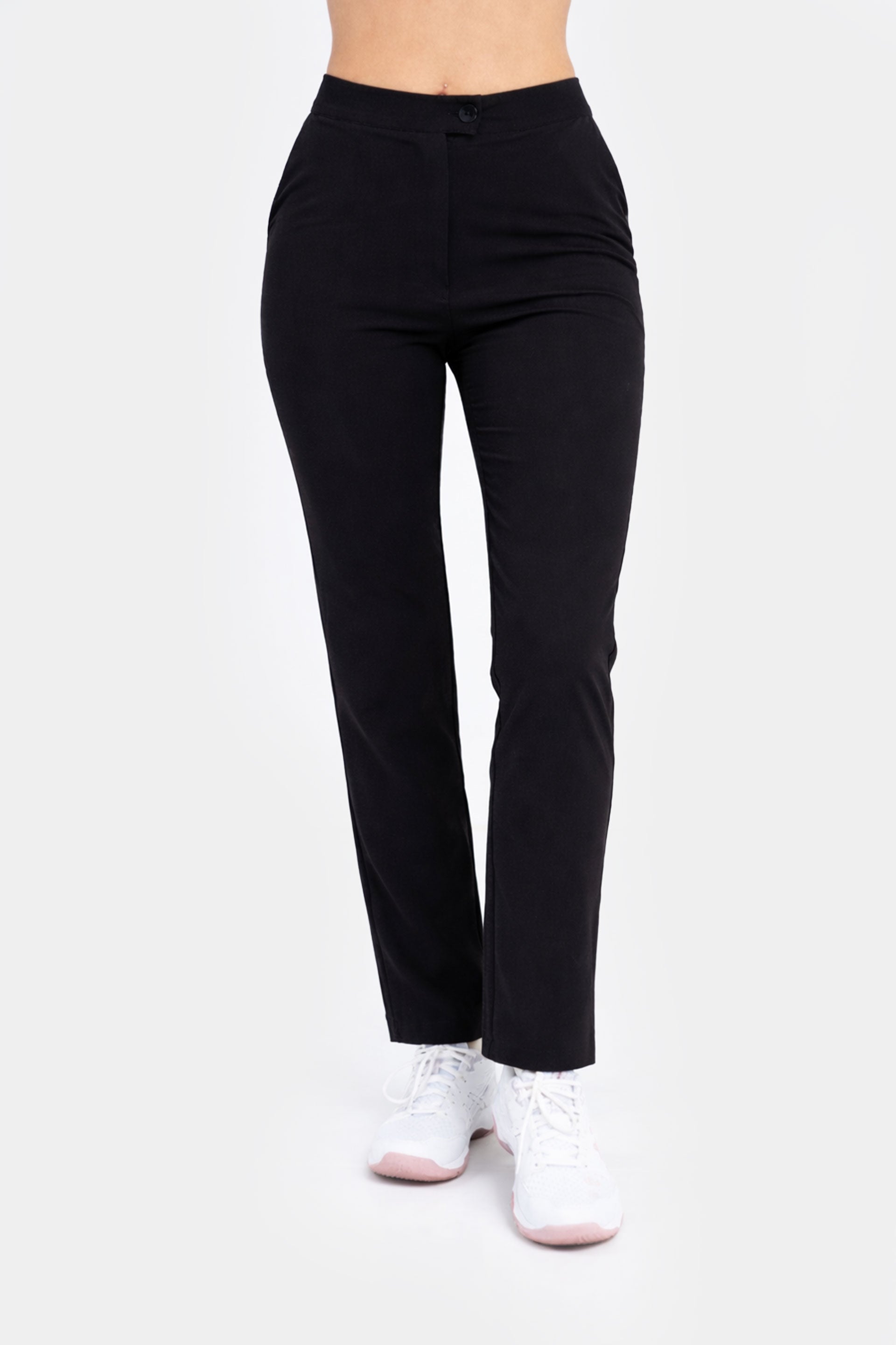 Damskie spodnie Mira Soft - kolor black