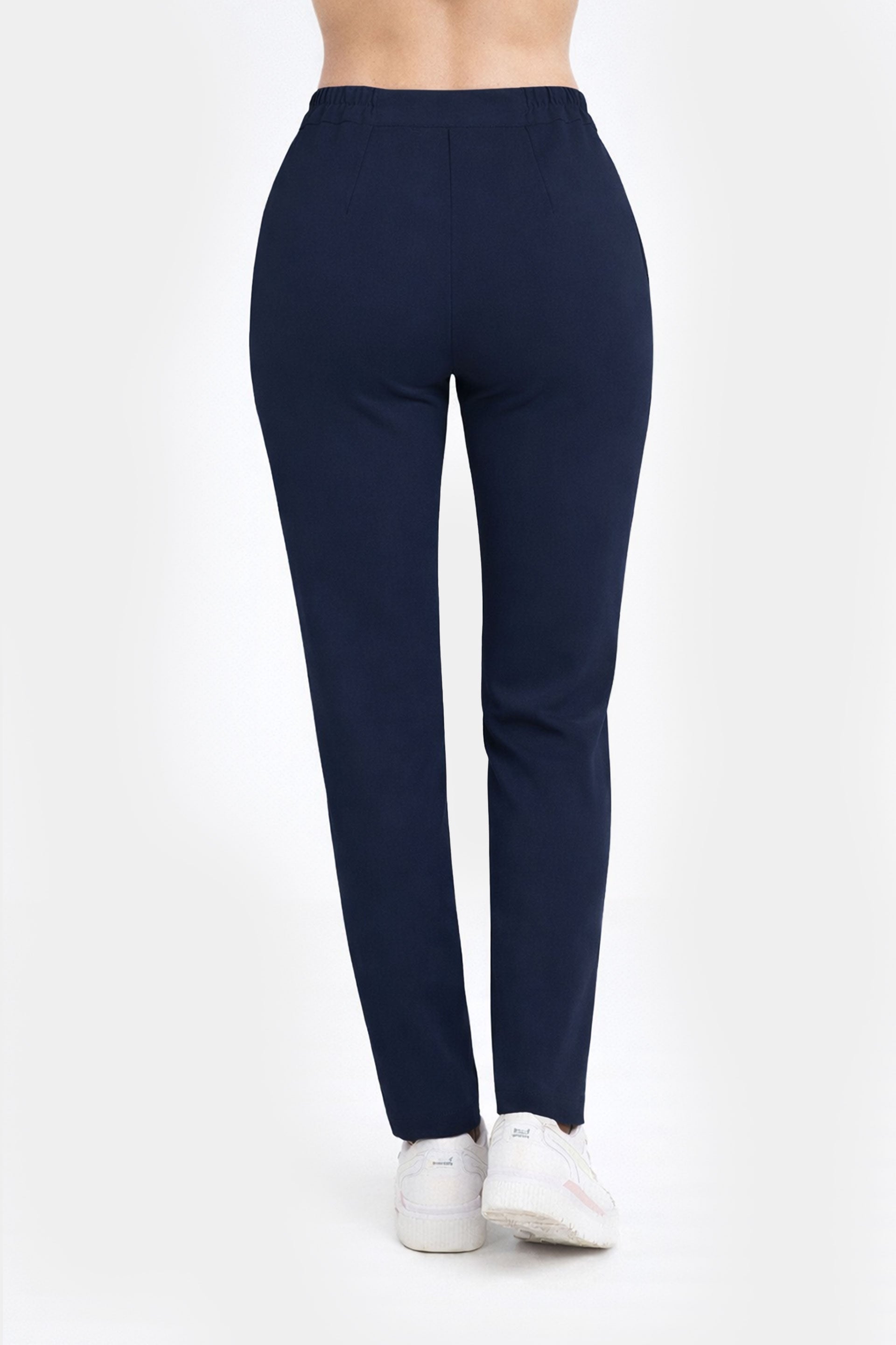 Damskie spodnie Mira Soft - kolor dark navy