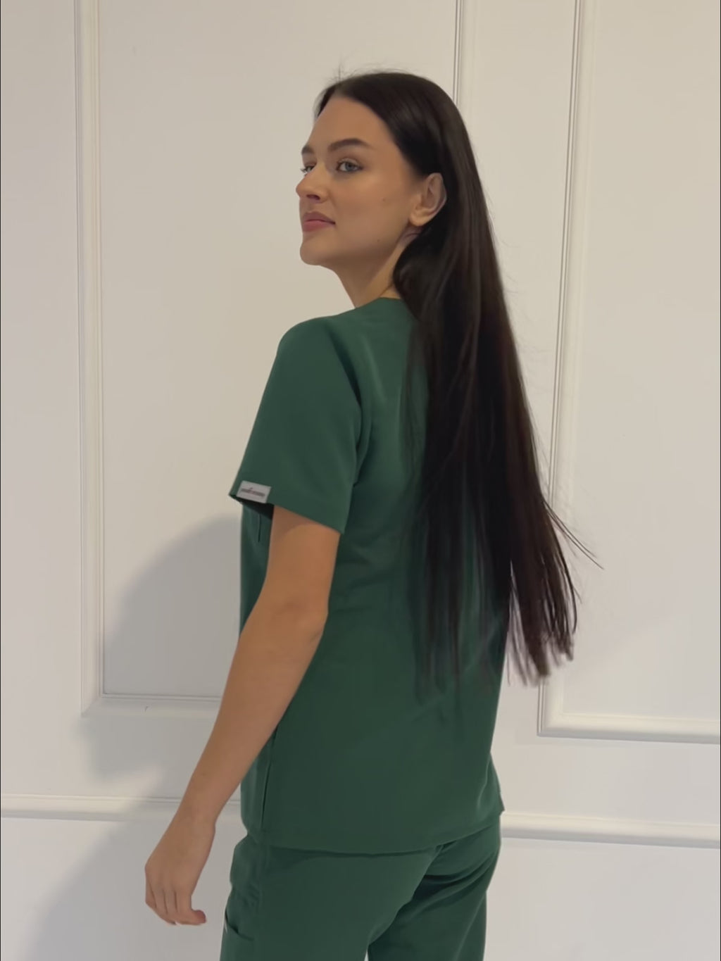 Bluza medyczna damska Amelia - kolor  dark green