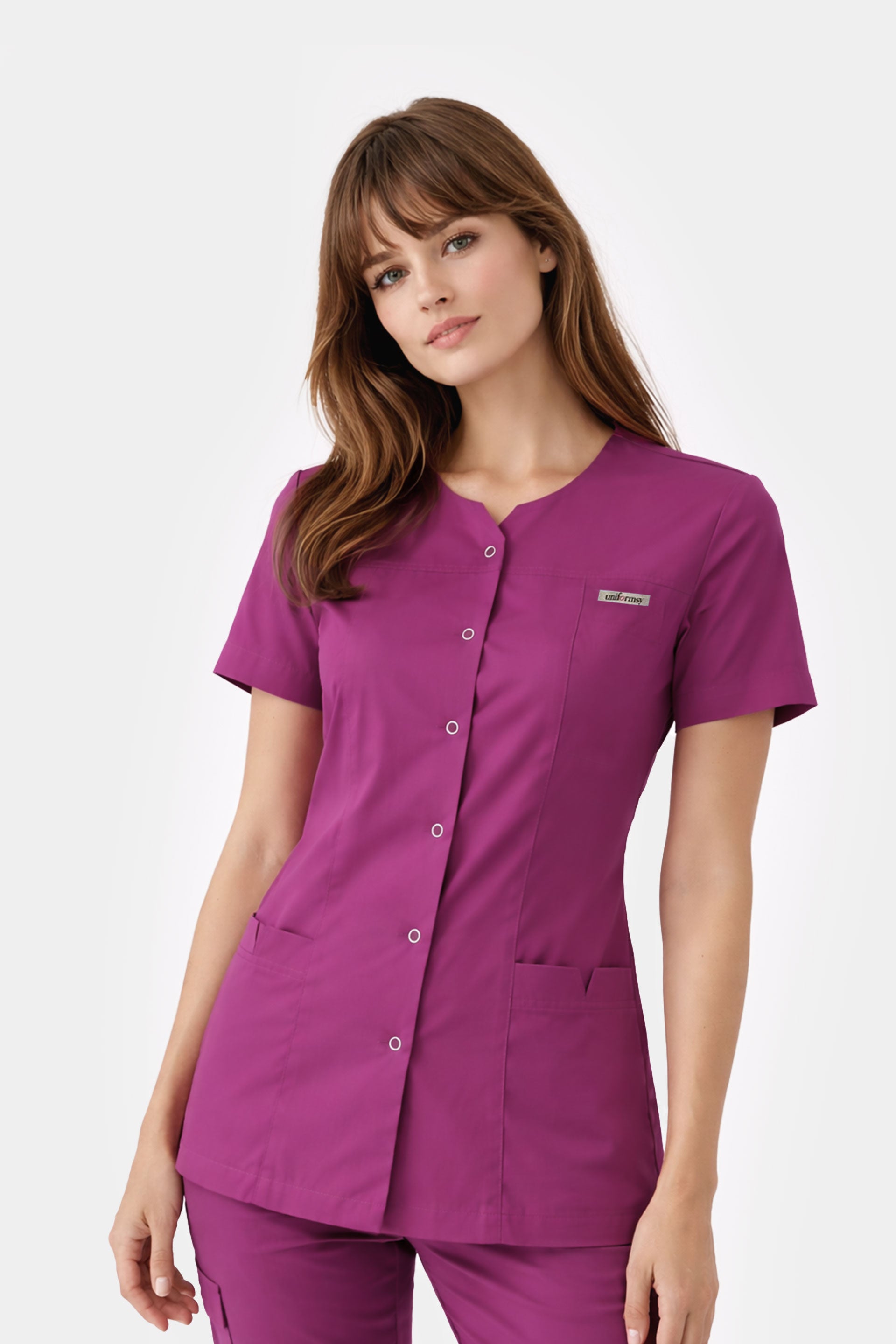 Damski żakiet medyczny Regina - kolor fuksja