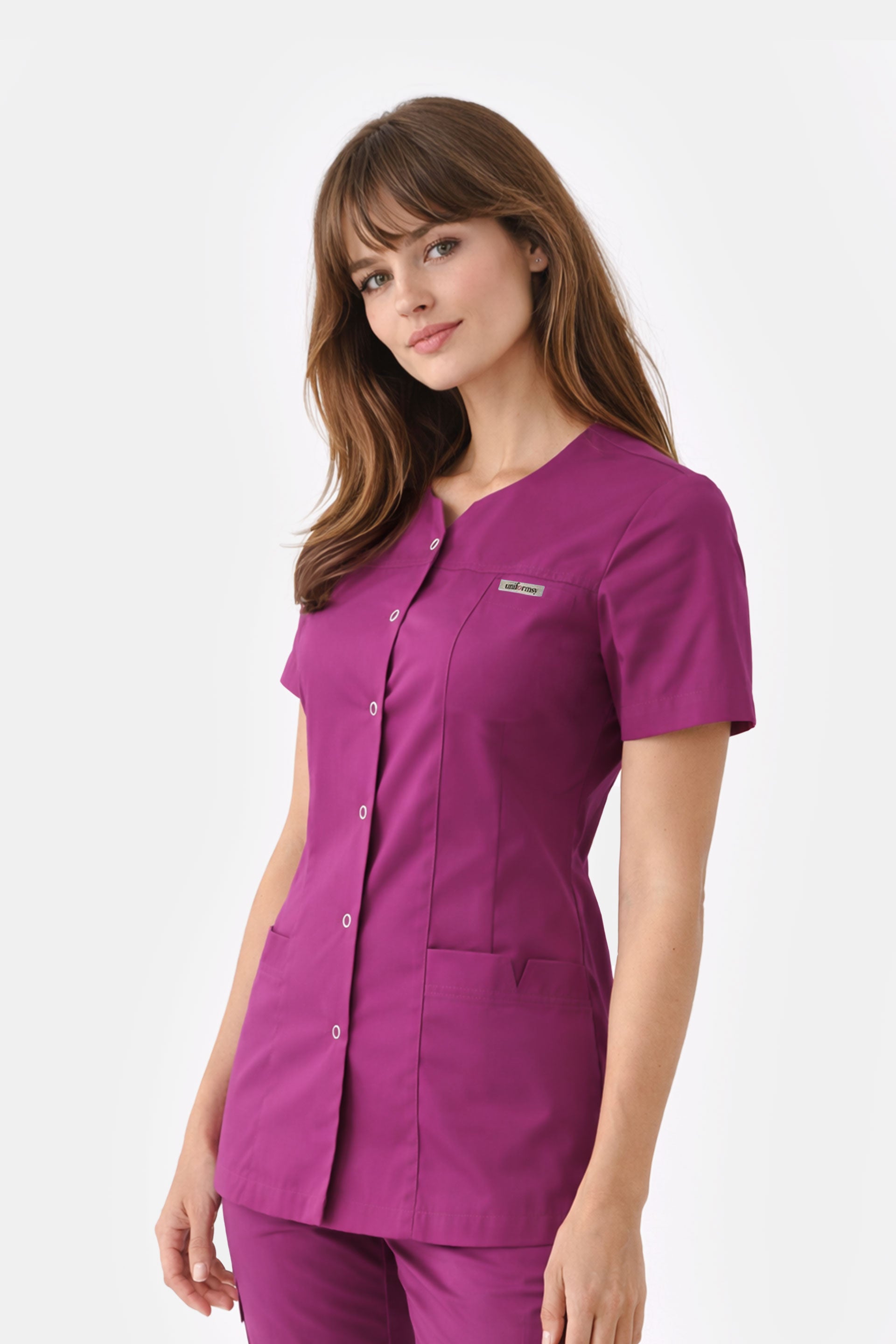 Damski żakiet medyczny Regina - kolor fuksja