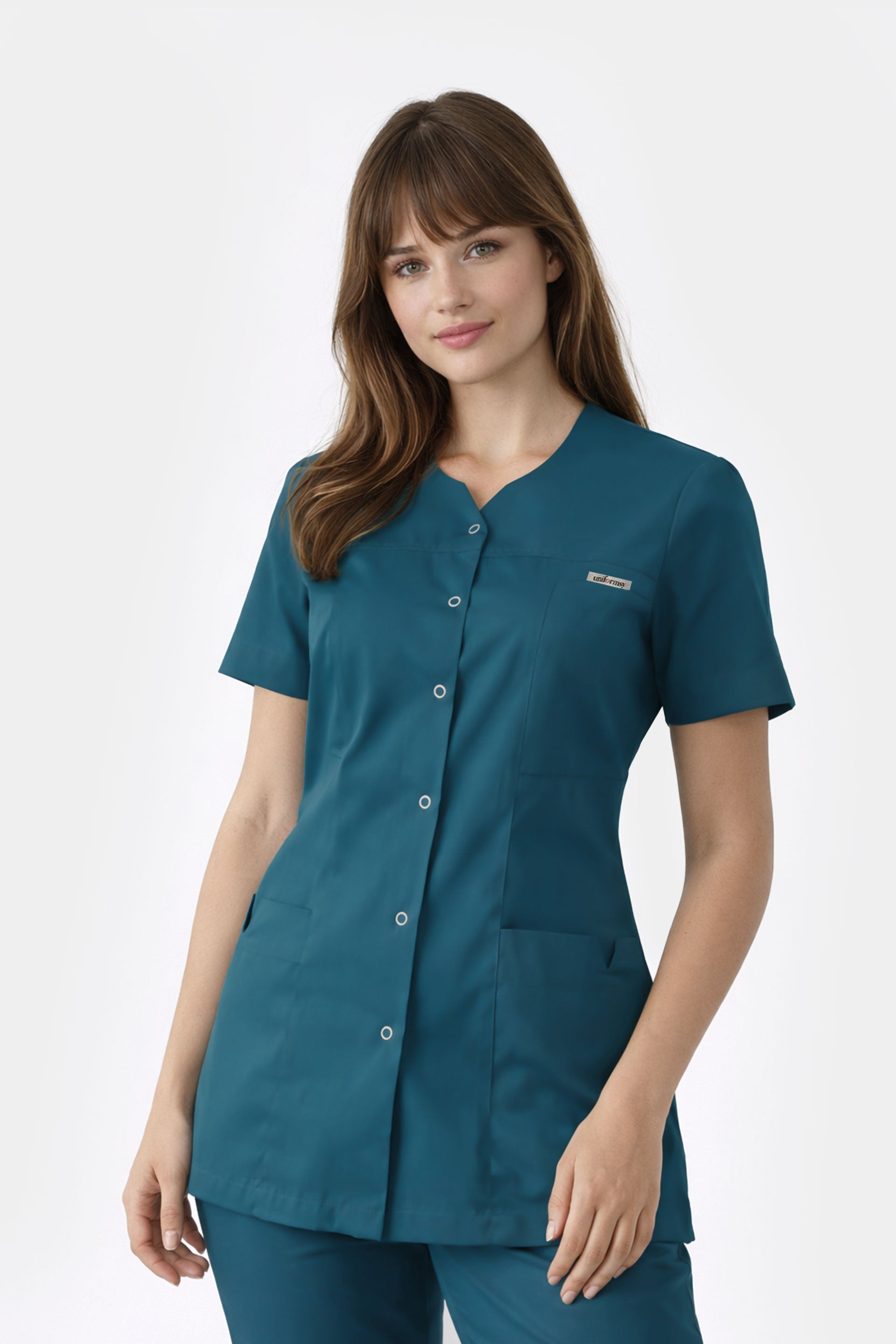 Damski żakiet medyczny Regina - kolor morski