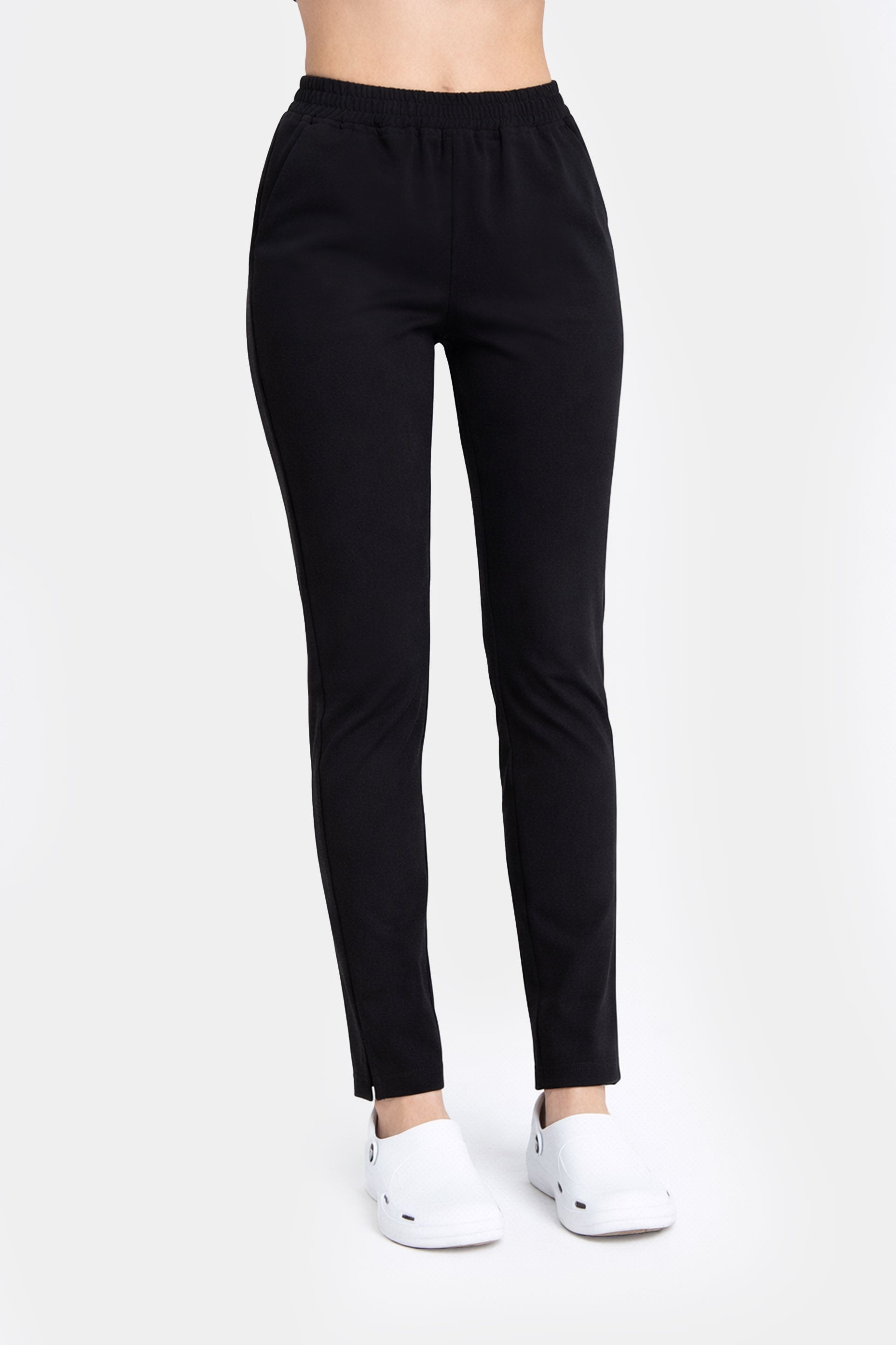Damskie spodnie medyczne Slim Soft - kolor black