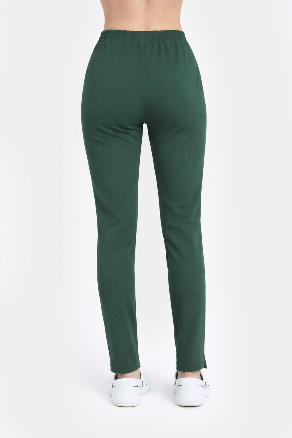 Damskie spodnie medyczne Slim Soft - kolor dark green
