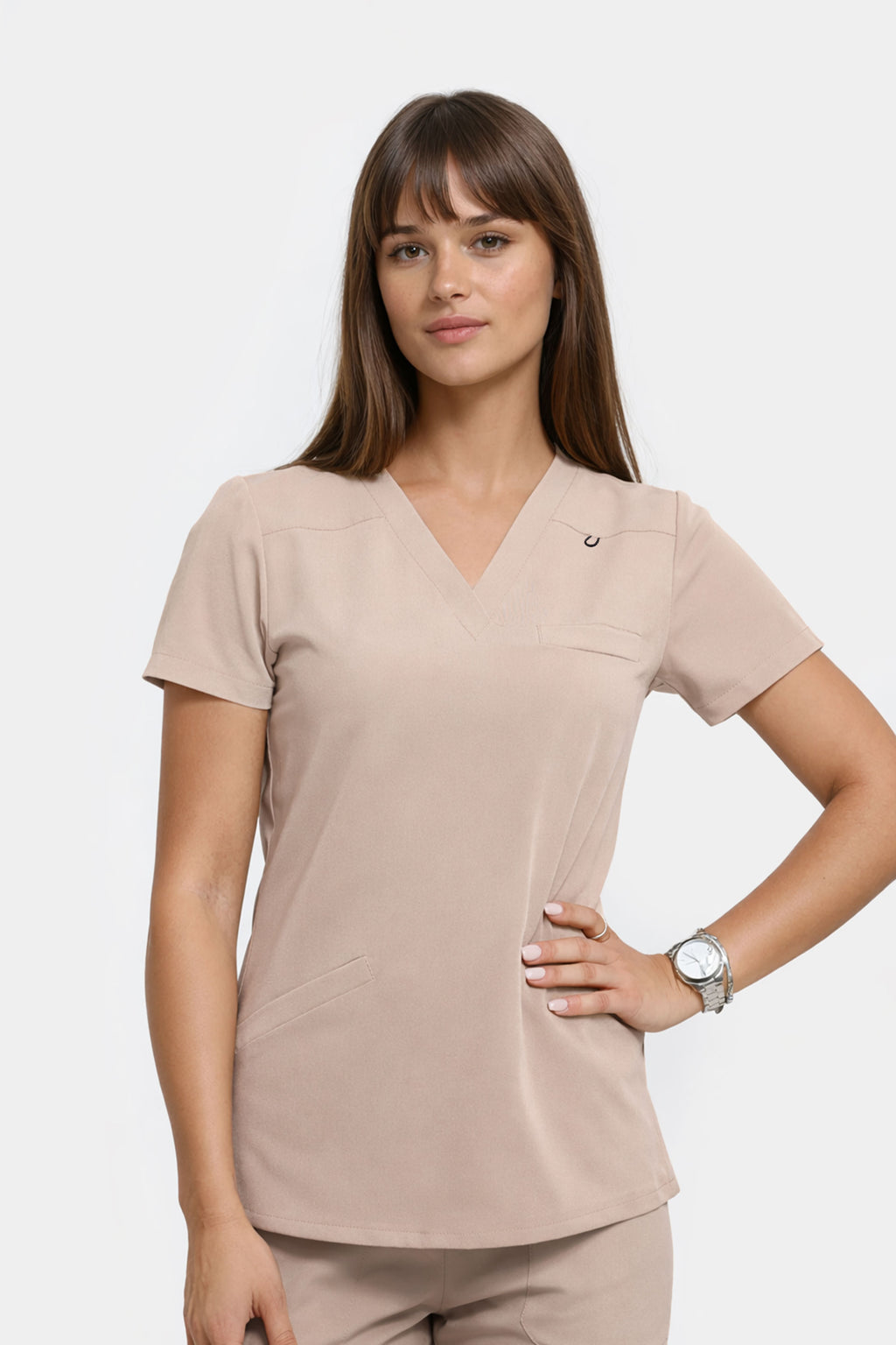 Damska bluza medyczna Stella - kolor beige