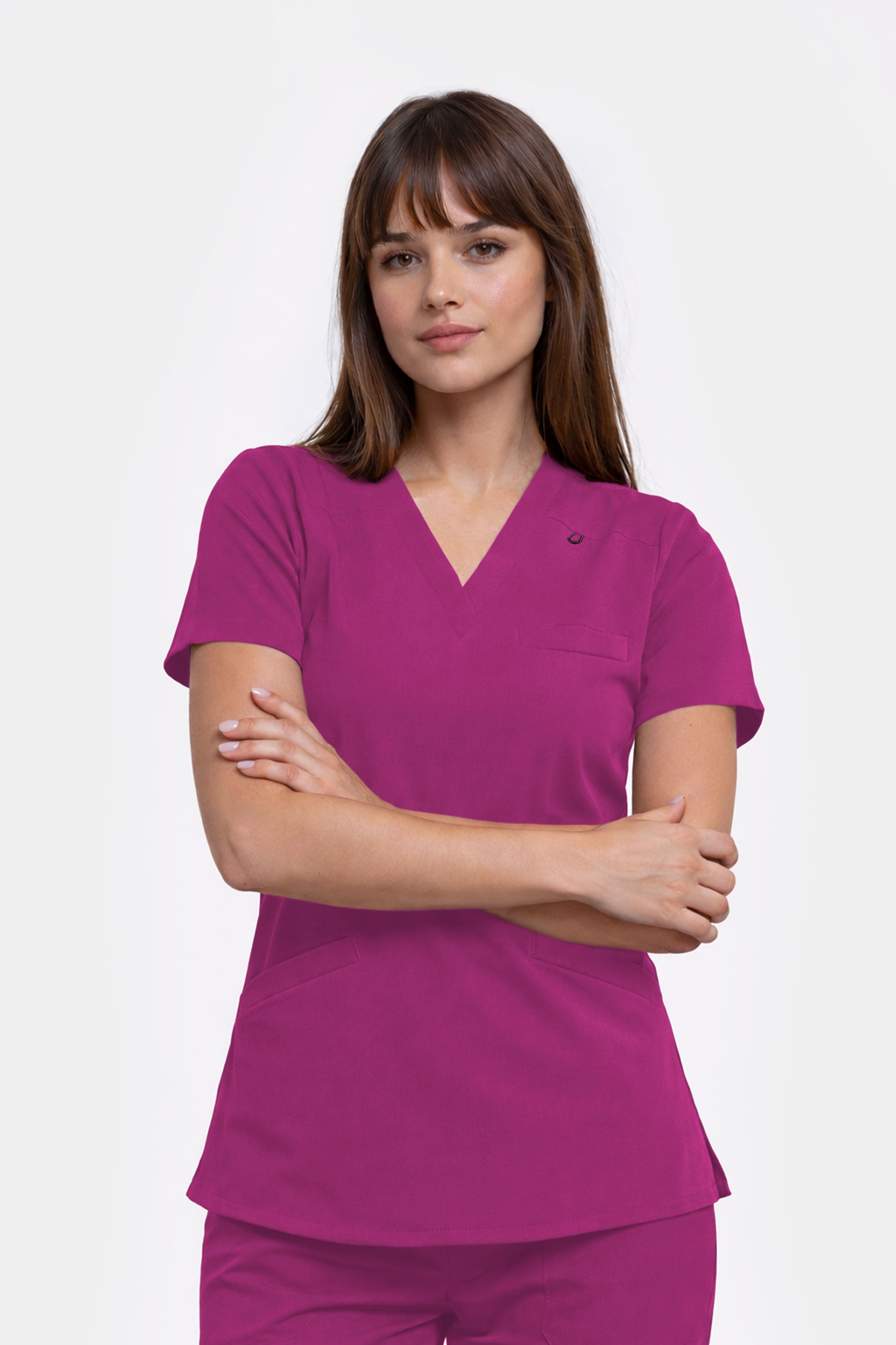 Damska bluza medyczna Stella - kolor rouge