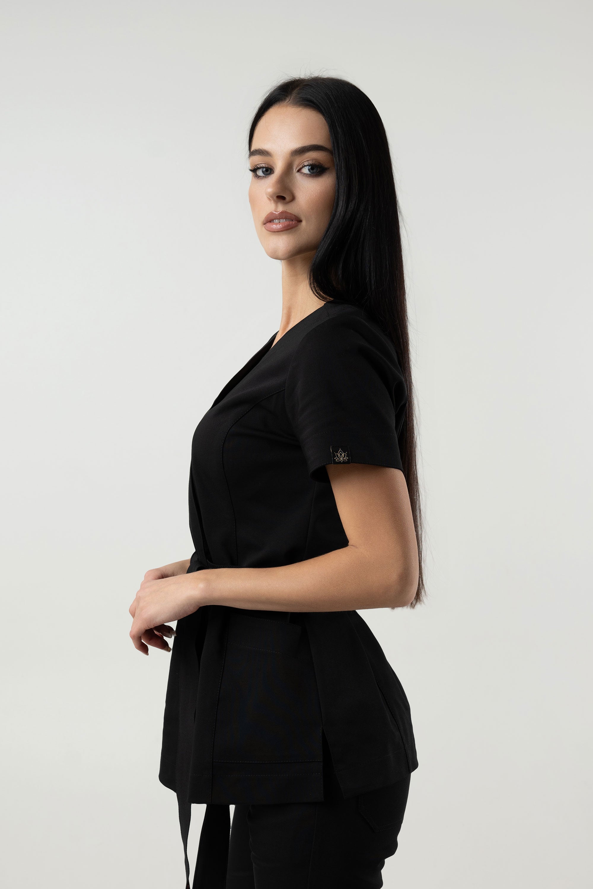 Tunika kosmetyczna Lili Premium - kolor velvet black