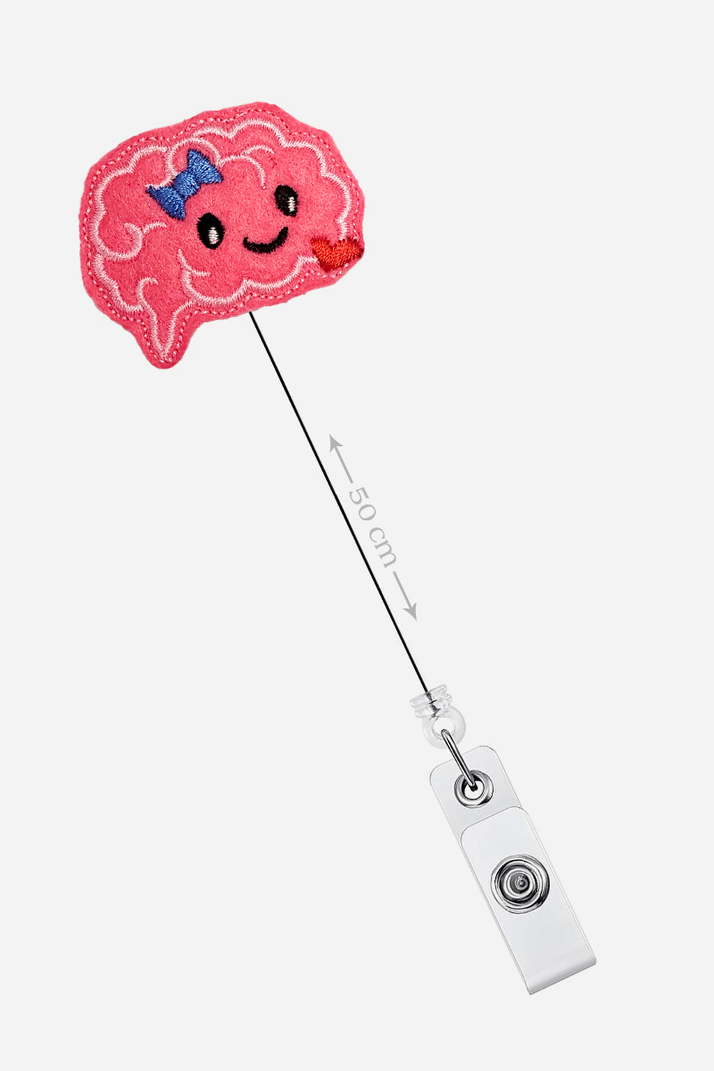 Zwijana zawieszka na identyfikator gadżet medyczny, haft